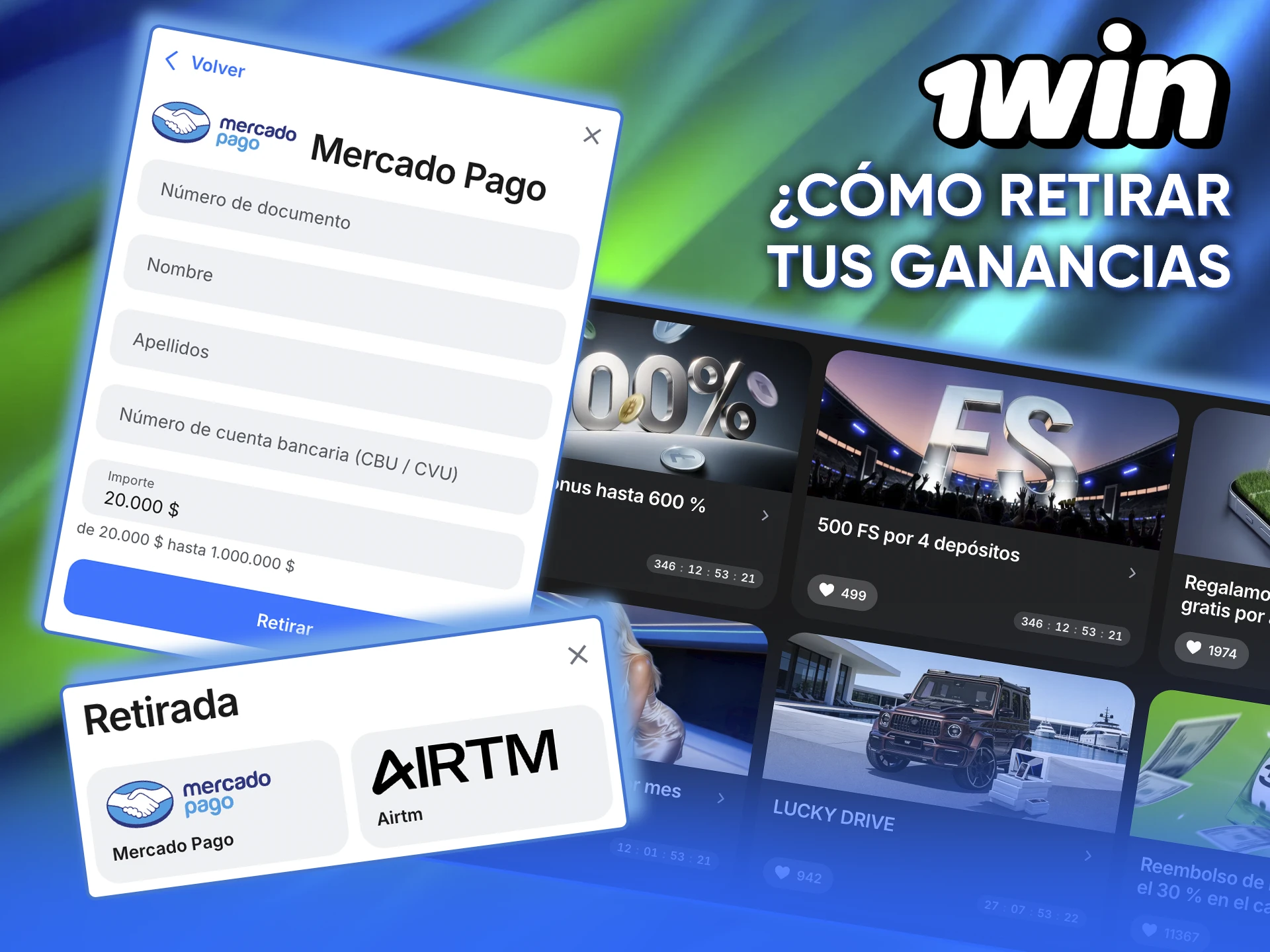 Juega el bono y retíralo utilizando los métodos más populares en el sitio web 1win.
